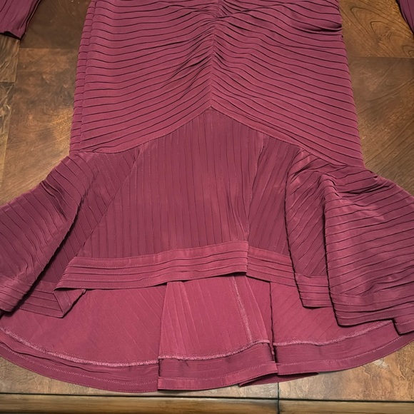 TADASHI SHOJI Elias Long-Sleeve Pintuck Dress - Picture 7 of 8